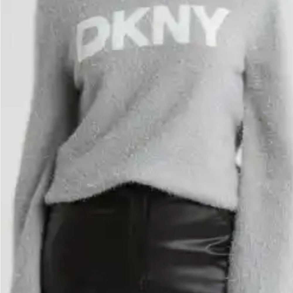 DKNY Women's Gray Tinsel Sweater